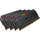 Corsair 64 GB DDR4-3600 Quad-Kit werkgeheugen Zwart, CMT64GX4M4Z3600C16, Dominator Platinum RGB, XMP 2.0, AMD Ryzen Optimized