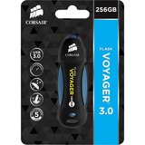 Corsair Flash Voyager USB 3.0 256 GB usb-stick Zwart/blauw, CMFVY3A-256GB