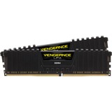 Corsair Vengeance LPX 32 GB DDR4-3000 (2x 16 GB) werkgeheugen Zwart, CMK32GX4M2D3000C16, XMP 2.0