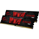 G.Skill 32 GB DDR4-3000 (2x 16 GB) Kit werkgeheugen Zwart, F4-3000C16D-32GISB, Aegis, XMP
