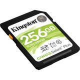 Kingston Canvas Select Plus 256 GB SDXC geheugenkaart Zwart, SDS2/256GB, Class 10 UHS-I U3
