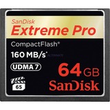 SanDisk Extreme PRO CompactFlash 64 GB geheugenkaart Zwart, SDCFXPS-064G-X46