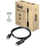 Club 3D DisplayPort 1.4 Cable to HDMI 2.0b Active Adapter, 2m kabel Zwart, CAC-1082