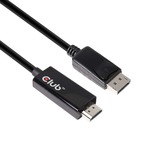 Club 3D DisplayPort 1.4 Cable to HDMI 2.0b Active Adapter, 2m kabel Zwart, CAC-1082