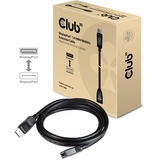 Club 3D DisplayPort 1.4 HBR3 Extension Cable 8K60Hz M/F 2m verlengkabel Zwart, CAC-1022