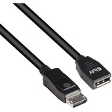 Club 3D DisplayPort 1.4 HBR3 Extension Cable 8K60Hz M/F 2m verlengkabel Zwart, CAC-1022
