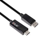 Club 3D DisplayPort 1.4 > HDMI 2.0b Active kabel Zwart, 2 meter