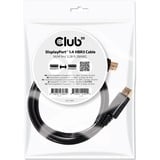 Club 3D Displayport 1.4 VESA Gecertificeerde kabel male-male Zwart, 1 meter, 8K 60Hz, 32.4Gbps
