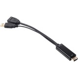 Club 3D HDMI naar DisplayPort adapter Zwart, 0,18 meter