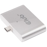 Club 3D SenseVision USB C Smart Reader kaartlezer aluminium, CSV-1590