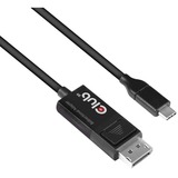 Club 3D USB-C naar DisplayPort 1.4 kabel Zwart, 1,8 meter