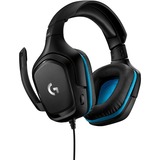 Logitech G432 7.1 Surround Sound Wired over-ear gaming headset Zwart/blauw, Pc, PlayStation 4, PlayStation 5, Xbox One, Xbox Series X|S, Nintendo Switch