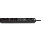 Brennenstuhl Connect Eco-Line Smart Stekkerdoos met 6-voudige timerfunctie stekkerdoos Zwart, 1,5 meter kabel
