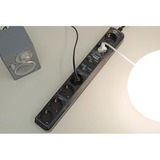Brennenstuhl Connect Eco-Line Smart Stekkerdoos met 6-voudige timerfunctie stekkerdoos Zwart, 1,5 meter kabel