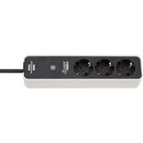 Brennenstuhl Connect Ecolor Smart Stekkderdoos 3-voudig 3-voudige stekkerdoos Wit/zwart, 3x stekker