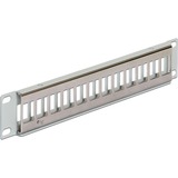 DeLOCK 10" Keystone Patch Panel 12 Port metal grey patchpaneel Grijs