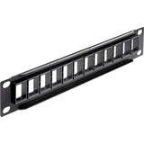 DeLOCK Keystone Patchpanel 10" 12 Port patchpaneel Zwart