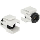 DeLOCK Keystone module Toslink female > female Wit/zwart