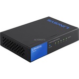 Linksys LGS105 Gigabit Switch Zwart/blauw