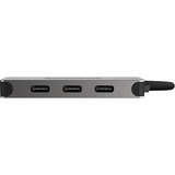 Sitecom CN-388 USB-C Hub 4-Port usb-hub Zilver/zwart