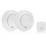 Smartwares SH8-99103 Rookmelder 2-pack Wit, 2x 1,5 V AA alkaline batterijen, 2 stuks