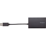 Targus USB 3.0 Hub With Gigabit Ethernet usb-hub Zwart