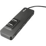 Trust Oila 7 Port USB 2.0 Hub usb-hub Zwart, 20576