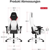 AKRacing Master PREMIUM gamestoel Wit/zwart