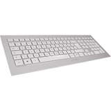 CHERRY DW 8000 draadloze desktopset Zilver, US lay-out (QWERTY), 100%, US lay-out, 1000 - 2000 dpi
