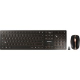 CHERRY DW 9000 SLIM, desktopset Zwart/brons, EU lay-out (QWERTY), SX-Technologie , Bluetooth 4.0