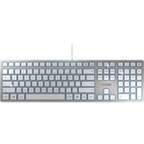 CHERRY KC 6000 SLIM FOR MAC, toetsenbord Zilver/wit, US lay-out, SX-Technologie