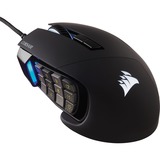 Corsair Scimitar RGB ELITE gaming muis Zwart, 18.000 dpi, RGB leds