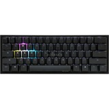 Ducky One 2 Mini RGB, gaming toetsenbord Zwart/wit, US lay-out, Cherry MX Speed Silver, RGB leds, 60%, PBT Double Shot