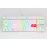 Ducky One 2 RGB TKL, gaming toetsenbord Wit, US lay-out, Cherry MX Red, RGB leds, TKL, PBT double-shot