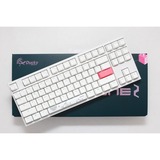 Ducky One 2 RGB TKL, gaming toetsenbord Wit, US lay-out, Cherry MX Red, RGB leds, TKL, PBT double-shot