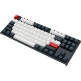 Ducky One 2 Tuxedo TKL, gaming toetsenbord Zwart/wit, US lay-out, Cherry MX Blue, TKL, PBT Double Shot