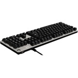 Logitech G413 Silver Mechanical Gaming Keyboard Zilver, US lay-out, Logitech Romer-G, witte leds