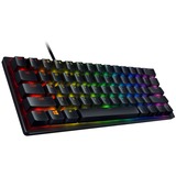 Razer Huntsman Mini RGB gaming toetsenbord Zwart, US lay-out (QWERTY), Razer Clicky Optical (Purple), 60%, RGB leds