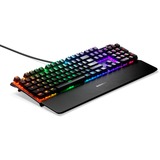 SteelSeries Apex 7, gaming toetsenbord Zwart, US lay-out, SteelSeries QX2 Brown, RGB leds