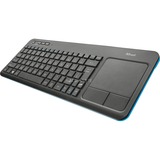 Trust Veza wireless touchpad keyboard, toetsenbord Zwart, EU lay-out (QWERTY), 20960