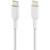 Belkin BOOSTCHARGE gevlochten USB-C kabel Wit, 1 meter