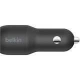 Belkin BoostCharge 2-poorts USB-A-autolader Zwart