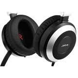Jabra Evolve 80 UC Duo headset Zwart/zilver
