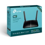 TP-Link 4G+ Cat6 AC1200 Draadloze Dual-band Gigabit Router Archer MR600 wlan lte router Zwart, micro-SIM | Mifi | zonder accu