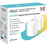 TP-Link Deco X20 mesh router Wit, 2 stuks, 2.4 GHz / 5 GHz Dual-band