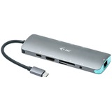 i-tec USB-C Metal Nano dockingstation Grijs
