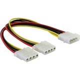 DeLOCK 4-pin 5,25" (male) naar 2x 4-pin 5,25" (female) Y-kabel 