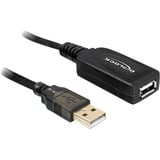 DeLOCK Actieve USB 2.0 verlengkabel Zwart, 20 meter