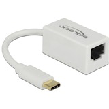 DeLOCK Adapter SuperSpeed USB (USB 3.1 Gen 1) with USB Type-C male > Gigabit LAN 10/100/1000 Mbps compact Wit