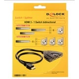 DeLOCK HDMI naar 3x HDMI switch Zwart